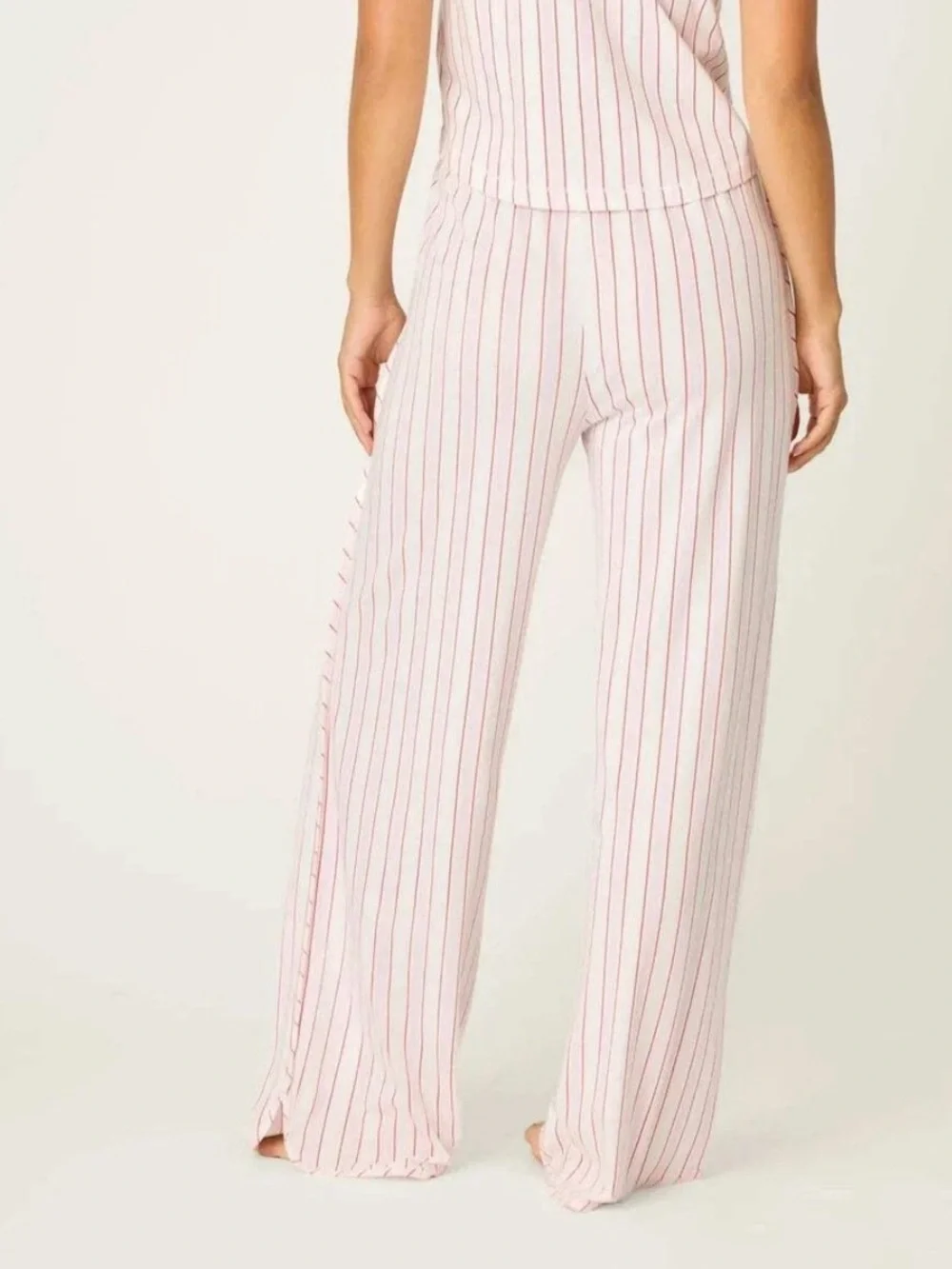 PJ Salvage Feeling Loved Striped Pajama Pants Size Small Striped pull on lounge